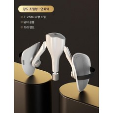 케겔운동 독일 골반저근 클램프 인공물 남녀 가정용 다기능 운동 허벅지 안쪽 케겔 PC 근육 트레이너, 고급 그레이 스트랩 스타일 [7-25KG 저항 조절 가