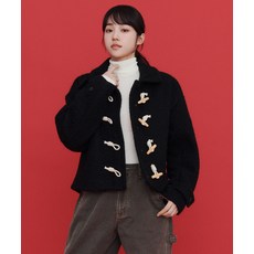 매장정품 리 LEE 우먼 테디 더플 숏 코트 블랙 LE2504CT60BK 606799