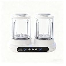 雙艙迷你洗衣機，獨立分洗，呵護健康，節能省電，操作簡單，迷你機身, 白色一機雙艙, 雙倉洗衣杯