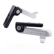 加長加厚機車腳踏板 機車踏板改裝配件 防滑耐磨 腳踏板, F款+長款角鐵, 長款角鐵, F款