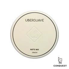 CONQUEST 新加坡 UBERSUAVE Matte Wax 無光澤髮蠟 針對亞洲濕熱氣候研發 全新改版升級, 100ml, 1個