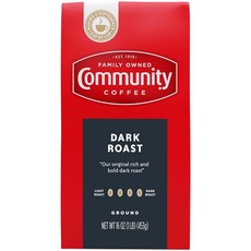 Community Coffee 디카페인 그라운드 커피 미디엄 다크 로스트 23온스 237780, 473ml
