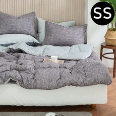 구니스토어 차렵이불 베개커버세트 슈퍼싱글 그레이 베개솜별매 베드스프레드 패드스프레드 호텔식침구
