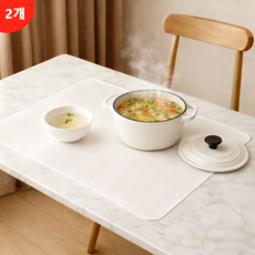 오토림 논슬립 실리콘 다용도 매트 대형, 2개, 40*60, 화이트