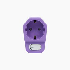 아이정 더좋은 멀티탭 추천 개별 1구 스위치 콘센트, 0.1cm, 퍼플, 1개