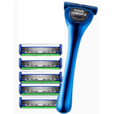 쉬크 면도기 프로텍터3 3중날 면도날 교체 Schick222678, 1개, 5개입