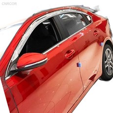 올뉴K3 크롬 도어 썬바이져 6P 드레스업