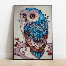 플레이어바웃 DIY 행운 부엉이 명화그리기 세트 유화 40 x 50, 행운 부엉이 (GX23154)