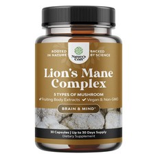 NaturesCraft 獅鬃菇複方益智膠囊, 1個, 30錠