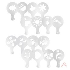 상세정보참조 라떼아트틀 도안 16종