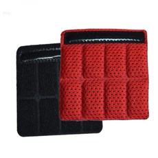 올샵 헬멧 턱 끈 패드 킥보드 헬멧 턱끈, 02헬멧턱패드-레드, 02헬멧턱패드-레드