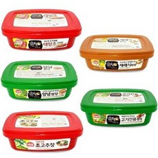 해표 1인가구 태양초 고추장 쌈장 담백한 된장 170g 쌈장 된장 고추장 고기쌈장 사계절쌈장, 해표 양념쌈장170g