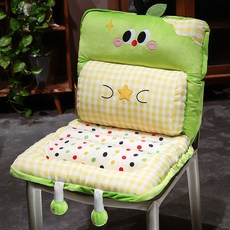 해피유통 어린이 의자 쿠션 좌석 패드 귀여운 만화 디자인 편안한 소프트 패딩 시트 쿠션, 80*40센티미터, 녹색