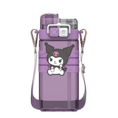 산리오 더블캡 롱 빨대 물통, 단품, 1개