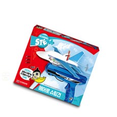 단체선물 글라이더건 DIY조립 콘덴서비행기 비행기 슈팅건 랜덤1개