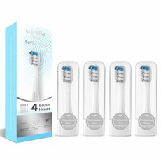 유스마일 정품 음파 전동칫솔 전용 스마트 소프트 클린 PRO03 리필 칫솔모 (4개입), 1개