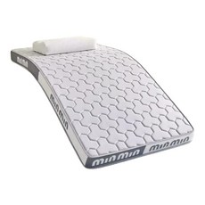 MinMin乳膠記憶棉床墊墊層，柔軟舒適透氣，多種尺寸可選, 灰色, 8