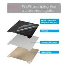 Creality K1K1CK1 SE 빌드 플레이트 텍스처 Pei 스프링 스틸 310x315mm K1 Max PEO 시트 235x235 Ender 3 V3 KEEnder3 V3 SE, 10)PEY-PEI no base