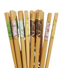 DFMEI 筷子家用5-10雙裝成人長防黴一人一筷防滑 家人竹木筷子, 1個, 如圖, 5色家用分筷/5雙裝