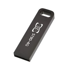 에스티원테크 ST90 USB 메모리 메탈 스틱, 4GB, 다크그레이