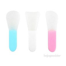 보조개자매 마스크팩 스패츌라 화장품덜기, 부채꼴 블루