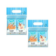 奈森克林 純水濕巾 8抽, 280g, 8包, 2袋