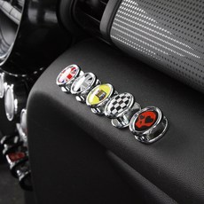 [모터스파이] 미니쿠퍼 호환 후크 양면접착 수납 마스크 걸이 전차종 액세서리, 골드잭