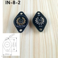 레고호환 라이트 블록 라이트브릭Nixie 튜브 홀더 소켓 플 IN14 IN12 IN18 IN-8 QS18-12 IN-IV-11 IV-17 글, 03 IN-8-2