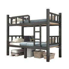 기숙사 2층 침대 원룸 게스트하우스 게스트 조립식 프레임, 1 가로 90 세로 200[베드 스탠드]다크