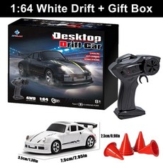 1/64 2 4G 고속 드리프트 RC 자동차 4 원격 제어 륜 구동 라디오 미니 RTR, CHINA, 1 64 White Box, 1개