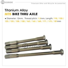 티타늄 합금 MTB 도로 자전거 스루 액슬 초경량 12x142 12x148 리어 허브 샤프트, L168 M12xP1.5, 1개