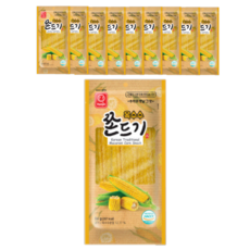 한진식품 옥수수 쫀드기 과자, 10개, 84g