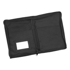 자동차 글로브 박스 정리함 다중 포켓이 있는 옥스포드 천 문서 보관 가방 수동 등록증 보험용, 01 black