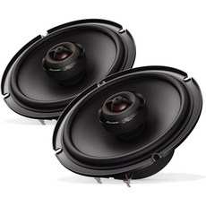 파이오니어 A-시리즈 플러스 TS-A1681F 6.5인치 4방향 스피커페어 - 350W 최대 균형 잡힌 사운드 부드러운 고음 향상된 베이스 이상적인 공장 업그레이드 설치 어댑터, 6.5" 2-Way Coaxial 270W