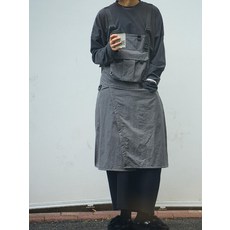 작업복 제과제빵 앞치마 목공용 바리스타 단체 플로리스트, 1개, 그레이 M