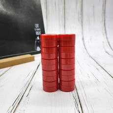 컬러 강력 미니 원형 화이트보드 마그네틱 자석 레드, 1개, 상세페이지 참조