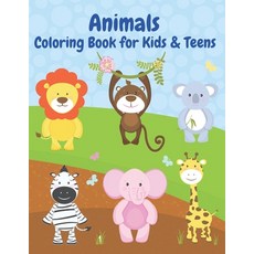 Animals Coloring Book for Kids & Teens: Fun and enjoy with 50 different animals coloring pages for k... Paperback, Independently Published, English, 9798570724730