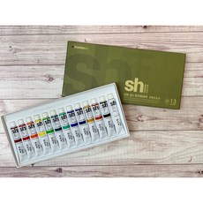 ShinHan 新韓 國畫顏料 13色套裝 7.5ml - 韓國傳統顏料 胡粉 垈赭 綠青 洋紅 群青 紺 - 正大筆莊