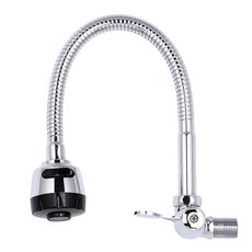 단수 코브라 가로 자바라 주방헤드 씽크대 수도꼭지, 1개