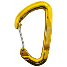 Concordia 鋼絲無鎖鉤環 25kN 認證 MIT 攀岩鉤環, 黃色, 1個