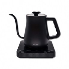 Hario 阿爾法 防燙計時溫控 細口壺 650ml (EKA-65-TW) - 原廠公司貨 主機保固1年, 黑色, 1個