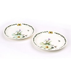 로얄에식스 목련 본차이나 원형접시세트, 1개, 9인치 접시 2P, 화이트