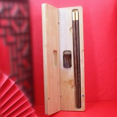 五色木竹盒十雙裝雞翅木紅檀木筷子府宴節日套裝餐具, 1個, 1筷1托雞翅木筷, 1筷1托雞翅木筷