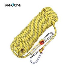 BREATHE 自由潛水安全繩 靜力繩, 黃色,20M