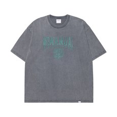 [노매뉴얼] EMBLEM WASHED T-SHIRT - GRAY