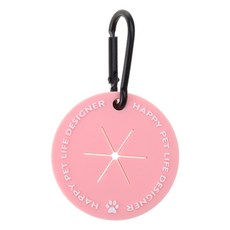 강아지 배변 봉투 디스펜서 강아지 배변 봉투 홀더 핸즈프리 클립 강아지 청소 용품 PVC 사용하기 쉬운 제품, Pink, 1개