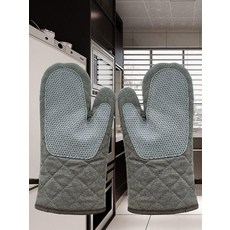 오븐장갑 장갑 베이킹 내열 고온 요리 화상방지 글러브, 1개, 35cm 캔버스+실리콘 내열 500