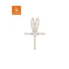 Stokke Nomi成長椅配件 Harness安全帶, 白色, 1個