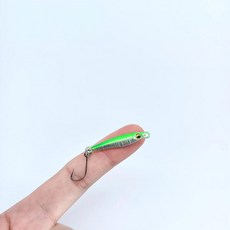 미니 낚시 미끼 하드 인공 생체 공학 작은 물고기 단일 후크 스트림 송어, 4. LW01 1pcs green / A. 3.5..., 1개