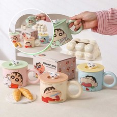 쌍문상회 필통 플래너 앨범 머그컵 짱구 노트 뚜껑 스티커 360ML 40872EA, 핑크